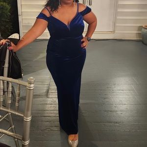 Velvet Evening Gown Size 14